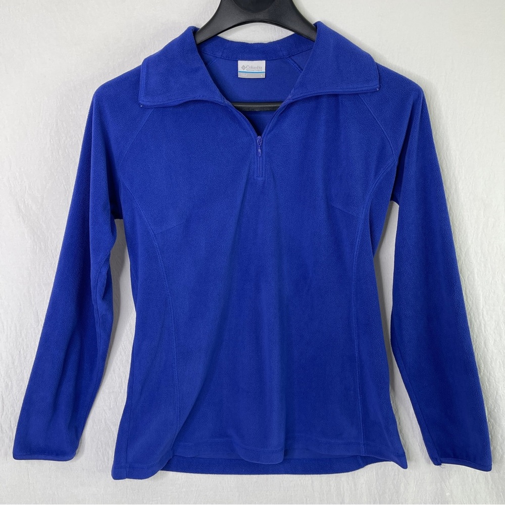 Columbia Glacial IV Microfleece 1/4 Zip Pullover Jacket Blue Women’s Size Small